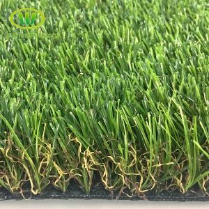 Grænn tilbúið gras